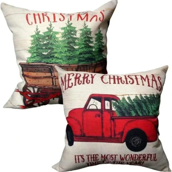 Other - Christmas Throw Pillow Covers 18x18